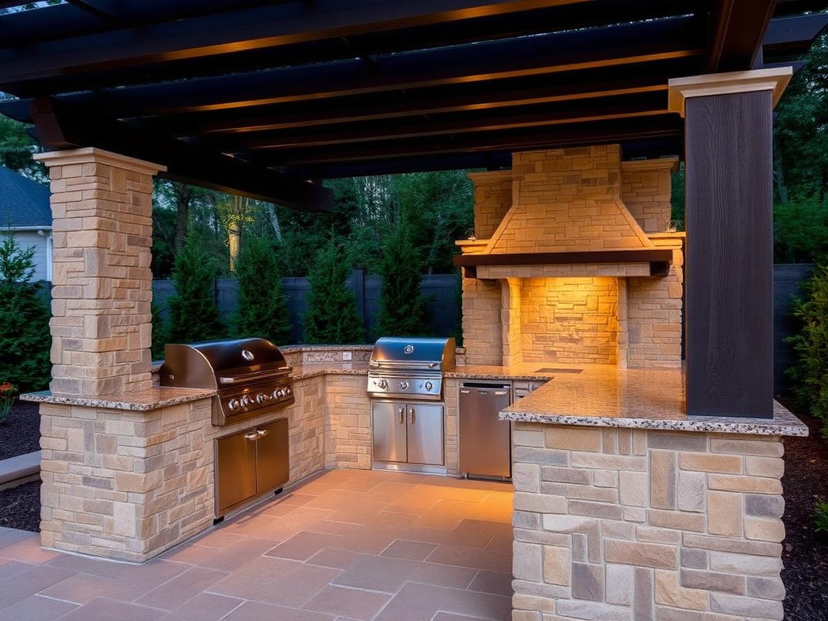 Stone Outdoor Kitchen